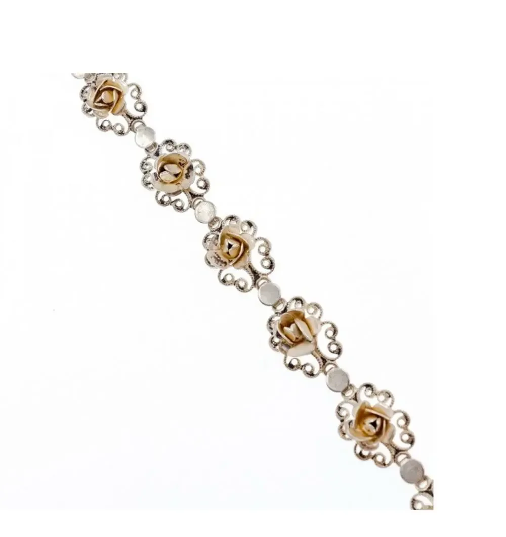 Vintage 925 Sterling Silver Bracelet Size 7 In